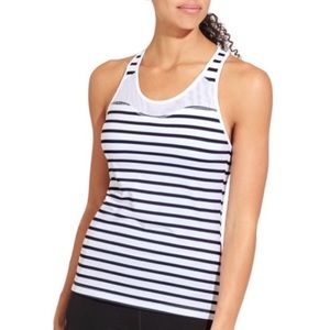Athleta Hyper Stripe Spiral Bra Tank Top Racerback